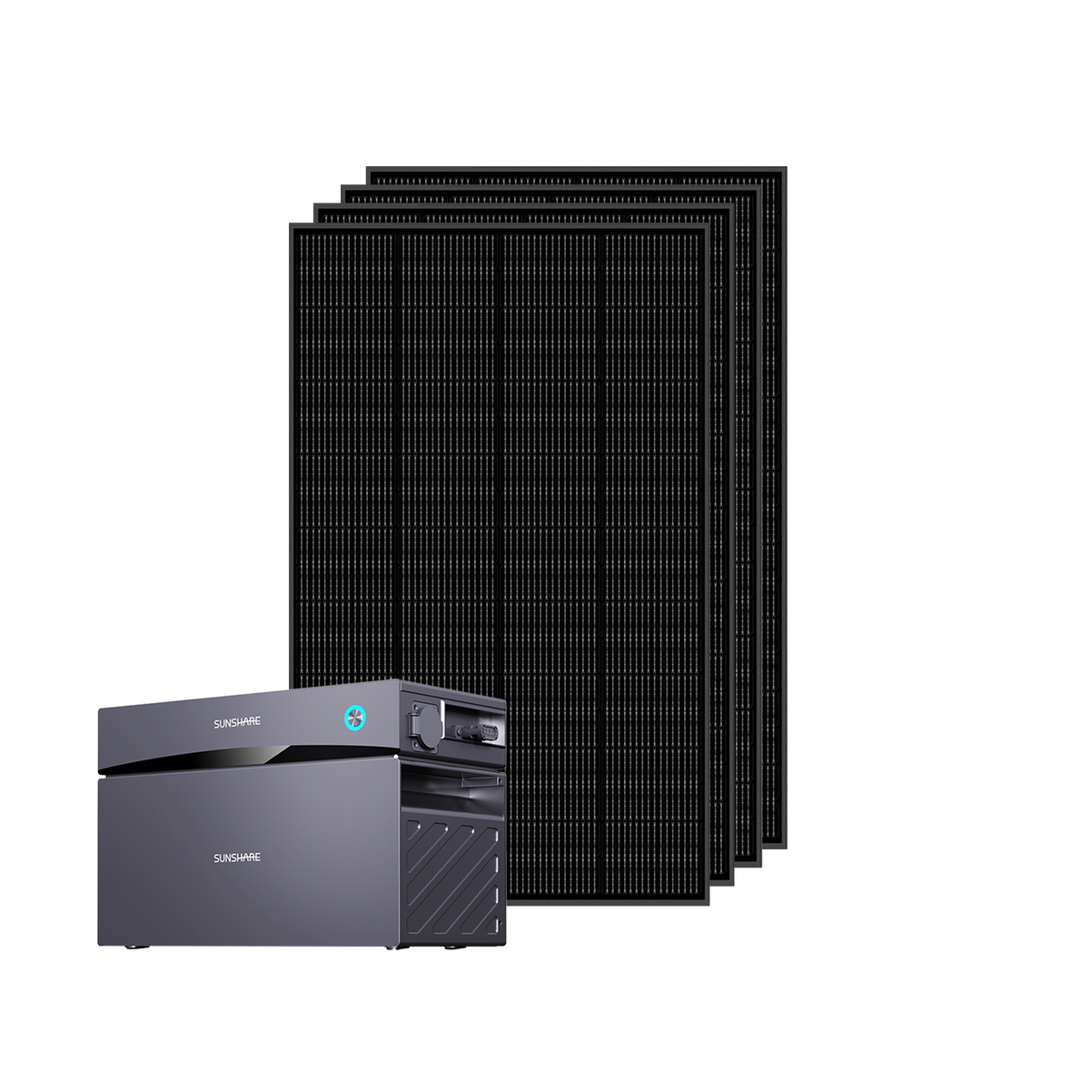 Glory Set 2,0 kWh mit 800 Wp: Speichereinheit und vier Solarmodule