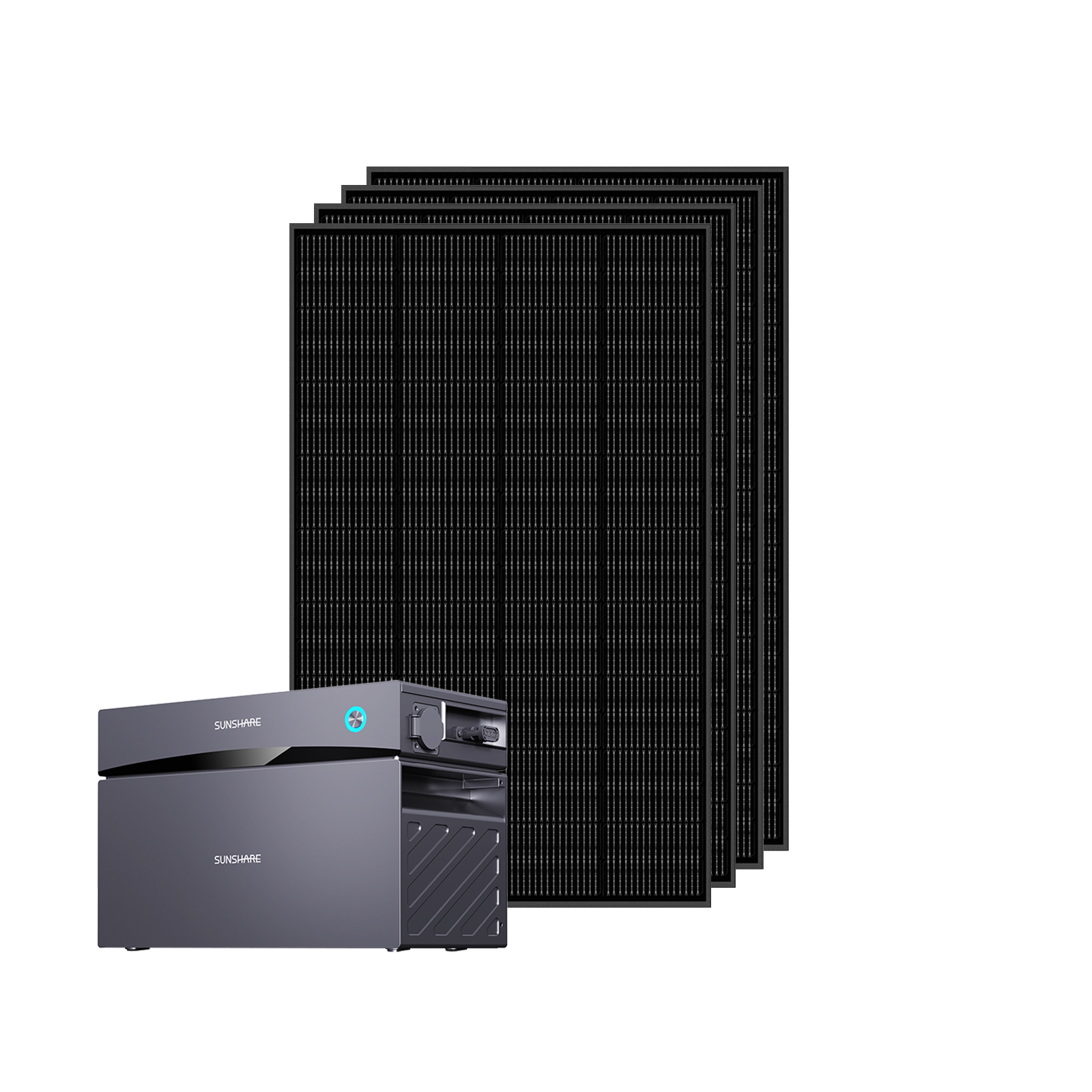 Glory Set 2,0 kWh mit 800 Wp: Speichereinheit und vier Solarmodule