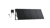 Ray 800 W Balkonkraftwerk mit vier Solarmodulen an einem Metallgeländer montiert