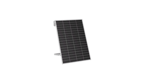 Ray Lite 200 W Solarmodul mit silbernem Rahmen auf der zugehörigen Halterung